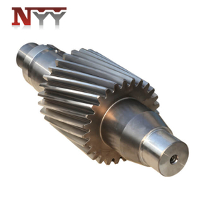 Food and feed machinery 18CrNiMo7-6 tooth grinding gear shaft